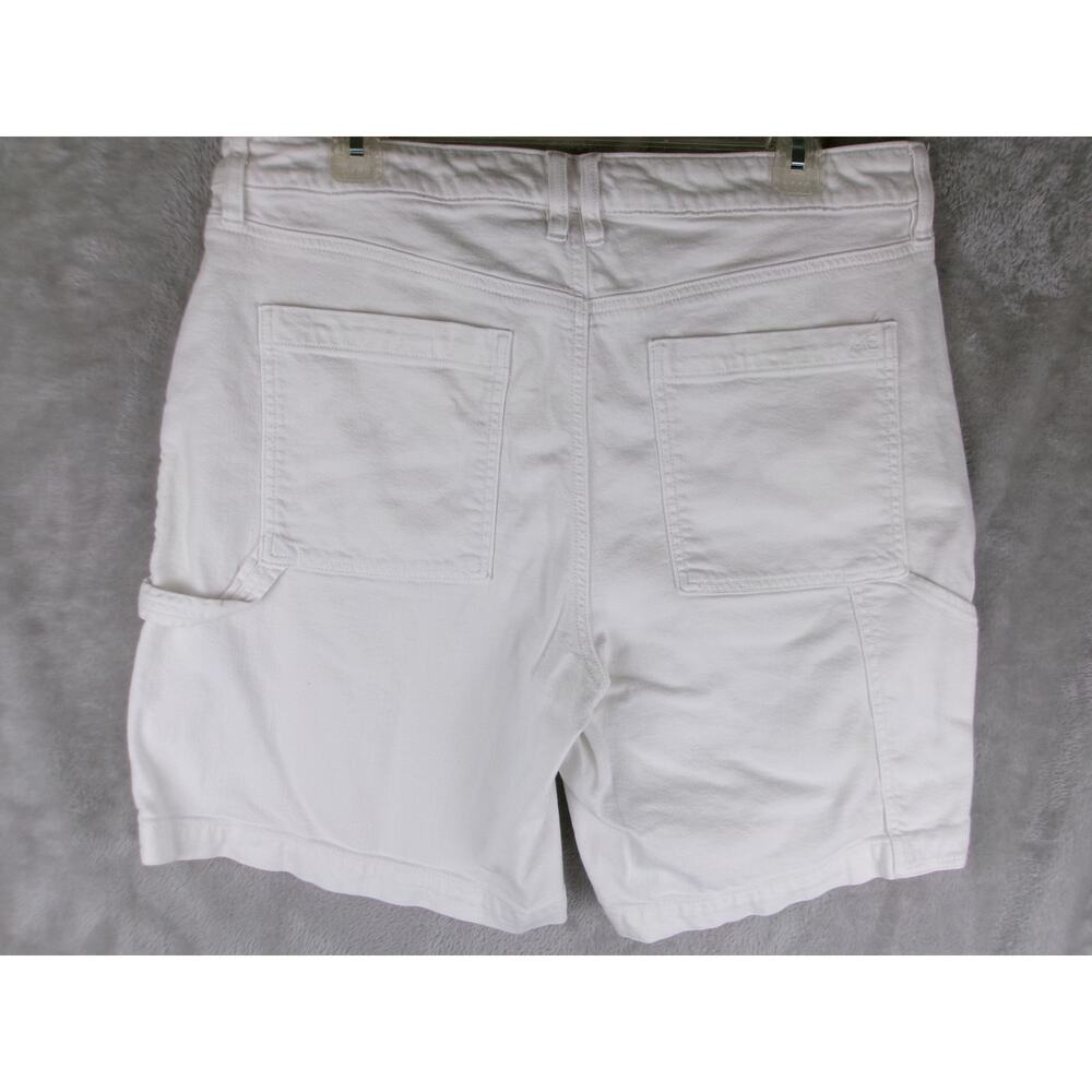 American Eagle White Utility Carpenter Shorts Stretch Size 12 - Picture 3 of 6